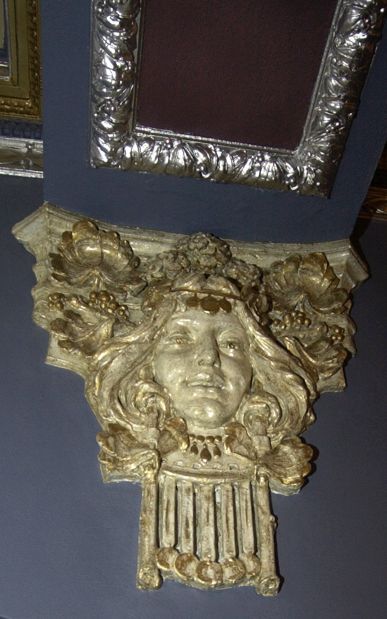 Refinished architectural details seen in April 2003